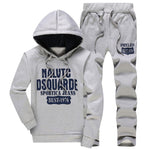White Black Men Hoodies Set Fashion 2019 Autumn Brand Casual Tracksuit Mens Set Sports Two Piece Patchwork Hoodie Pant Male Suit