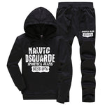 White Black Men Hoodies Set Fashion 2019 Autumn Brand Casual Tracksuit Mens Set Sports Two Piece Patchwork Hoodie Pant Male Suit