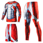 Superhero Compression Tracksuits Men's Sport Suit Quick Dry Running sets Clothes Sports Joggers Training Gym Fitness Man Set