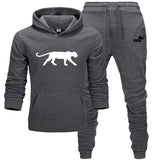 Winter Autumn Men Hoodie sweatshirt jacket+ joggers sweatpants man printing suits sportwear Tracksuit Fight Color Brand clothing