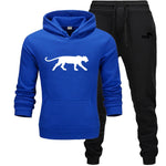 Winter Autumn Men Hoodie sweatshirt jacket+ joggers sweatpants man printing suits sportwear Tracksuit Fight Color Brand clothing
