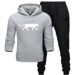 Winter Autumn Men Hoodie sweatshirt jacket+ joggers sweatpants man printing suits sportwear Tracksuit Fight Color Brand clothing