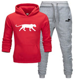 Winter Autumn Men Hoodie sweatshirt jacket+ joggers sweatpants man printing suits sportwear Tracksuit Fight Color Brand clothing