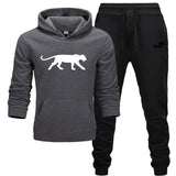 Winter Autumn Men Hoodie sweatshirt jacket+ joggers sweatpants man printing suits sportwear Tracksuit Fight Color Brand clothing