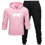 Winter Autumn Men Hoodie sweatshirt jacket+ joggers sweatpants man printing suits sportwear Tracksuit Fight Color Brand clothing