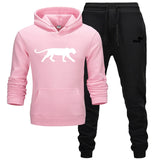 Winter Autumn Men Hoodie sweatshirt jacket+ joggers sweatpants man printing suits sportwear Tracksuit Fight Color Brand clothing