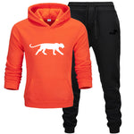 Winter Autumn Men Hoodie sweatshirt jacket+ joggers sweatpants man printing suits sportwear Tracksuit Fight Color Brand clothing