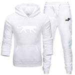 Winter Autumn Men Hoodie sweatshirt jacket+ joggers sweatpants man printing suits sportwear Tracksuit Fight Color Brand clothing