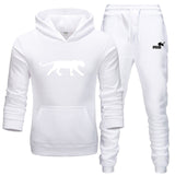 Winter Autumn Men Hoodie sweatshirt jacket+ joggers sweatpants man printing suits sportwear Tracksuit Fight Color Brand clothing