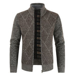 2019 Mens Cardigan Sweater Autumn Stand Collar Zipper Knitted Casual Sweatercoat Coats Men Warm Clothes Fleece Knit OutwearNew