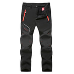 Tactical Waterproof Hiking Pant Men Breathable Stretch Softshell Fleece Lined Pants Outdoors Sports Plus Size 4XL 5XL Winter
