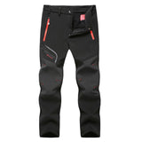 Tactical Waterproof Hiking Pant Men Breathable Stretch Softshell Fleece Lined Pants Outdoors Sports Plus Size 4XL 5XL Winter