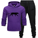 Winter Autumn Men Hoodie sweatshirt jacket+ joggers sweatpants man printing suits sportwear Tracksuit Fight Color Brand clothing