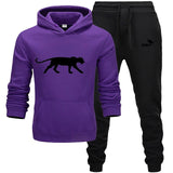 Winter Autumn Men Hoodie sweatshirt jacket+ joggers sweatpants man printing suits sportwear Tracksuit Fight Color Brand clothing