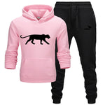 Winter Autumn Men Hoodie sweatshirt jacket+ joggers sweatpants man printing suits sportwear Tracksuit Fight Color Brand clothing