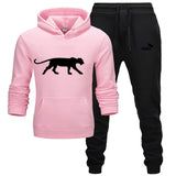 Winter Autumn Men Hoodie sweatshirt jacket+ joggers sweatpants man printing suits sportwear Tracksuit Fight Color Brand clothing