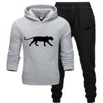 Winter Autumn Men Hoodie sweatshirt jacket+ joggers sweatpants man printing suits sportwear Tracksuit Fight Color Brand clothing