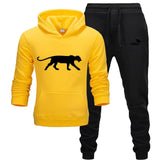 Winter Autumn Men Hoodie sweatshirt jacket+ joggers sweatpants man printing suits sportwear Tracksuit Fight Color Brand clothing