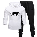 Winter Autumn Men Hoodie sweatshirt jacket+ joggers sweatpants man printing suits sportwear Tracksuit Fight Color Brand clothing