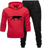 Winter Autumn Men Hoodie sweatshirt jacket+ joggers sweatpants man printing suits sportwear Tracksuit Fight Color Brand clothing