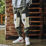 Men's Side Pockets Harem Pants 2020 Autumn Hip Hop Casual Ribbons Design Male Joggers Trousers Fashion Streetwear Pant Black