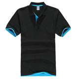PDTXCLS Mens Polo Shirts Men Desiger Polos Men Cotton Short Sleeve shirt Clothes jerseys Golf Tennis Polos Big Size XXL Solid