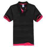 PDTXCLS Mens Polo Shirts Men Desiger Polos Men Cotton Short Sleeve shirt Clothes jerseys Golf Tennis Polos Big Size XXL Solid