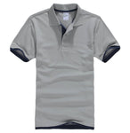 PDTXCLS Mens Polo Shirts Men Desiger Polos Men Cotton Short Sleeve shirt Clothes jerseys Golf Tennis Polos Big Size XXL Solid