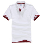 PDTXCLS Mens Polo Shirts Men Desiger Polos Men Cotton Short Sleeve shirt Clothes jerseys Golf Tennis Polos Big Size XXL Solid