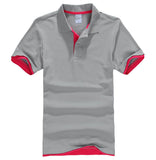 PDTXCLS Mens Polo Shirts Men Desiger Polos Men Cotton Short Sleeve shirt Clothes jerseys Golf Tennis Polos Big Size XXL Solid