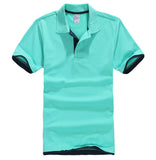 PDTXCLS Mens Polo Shirts Men Desiger Polos Men Cotton Short Sleeve shirt Clothes jerseys Golf Tennis Polos Big Size XXL Solid