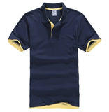 PDTXCLS Mens Polo Shirts Men Desiger Polos Men Cotton Short Sleeve shirt Clothes jerseys Golf Tennis Polos Big Size XXL Solid