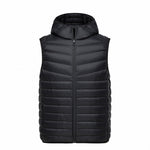 SEMIR Men Quilted Lightweight Hooded Down Vest with Zip Pocket Hooded Puffer Vest Chinlon Lined with Inner Pocket Zip Closure