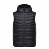 SEMIR Men Quilted Lightweight Hooded Down Vest with Zip Pocket Hooded Puffer Vest Chinlon Lined with Inner Pocket Zip Closure