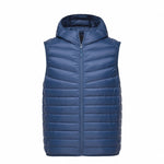 SEMIR Men Quilted Lightweight Hooded Down Vest with Zip Pocket Hooded Puffer Vest Chinlon Lined with Inner Pocket Zip Closure