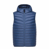 SEMIR Men Quilted Lightweight Hooded Down Vest with Zip Pocket Hooded Puffer Vest Chinlon Lined with Inner Pocket Zip Closure