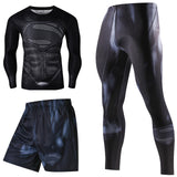 Superhero Compression Tracksuits Men's Sport Suit Quick Dry Running sets Clothes Sports Joggers Training Gym Fitness Man Set